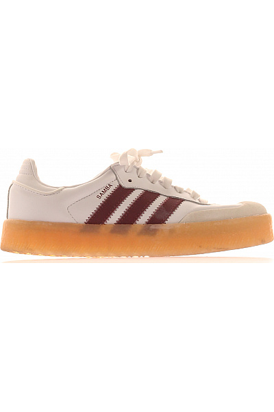 ADIDAS Dámské Tenisky Bílé Kožené šněrovací Volnočasové Vel. 38