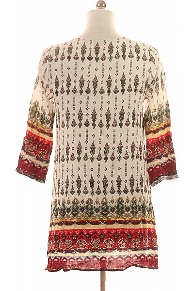 Dámská tuniková halenka s dlouhým rukávem a potiskem boho Vel. M | Unimoda | obrázek 3