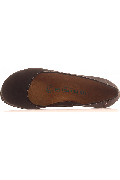 Comfortfusse Dámské kožené baleríny černé volnočasové elegantní Vel. 41 | Comfortfusse | obrázek 2