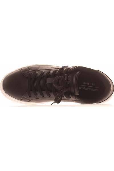 JACK & JONES Pánské černé tenisky šněrovací volnočasové Vel. 41 | JACK & JONES | obrázek 2