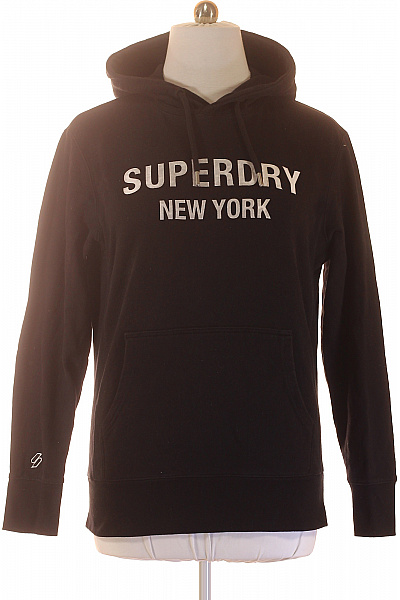 SUPERDRY pánská černá mikina s kapucí a potiskem Velikost XL | SUPERDRY | obrázek 2