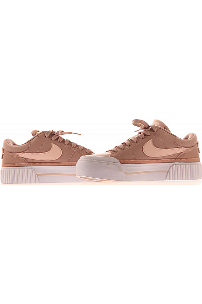 Nike béžové kožené tenisky na platformě šněrovací volnočasové Velikost 39 | Nike | obrázek 5