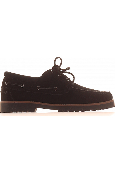 JACK & JONES Pánské černé Semišové šněrovací Volnočasové Polobotky Velikost 44