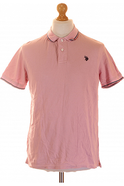 Ralph Lauren Pánské růžové polo tričko s krátkým rukávem a výšivkou Velikost L | Ralph Lauren | obrázek 2