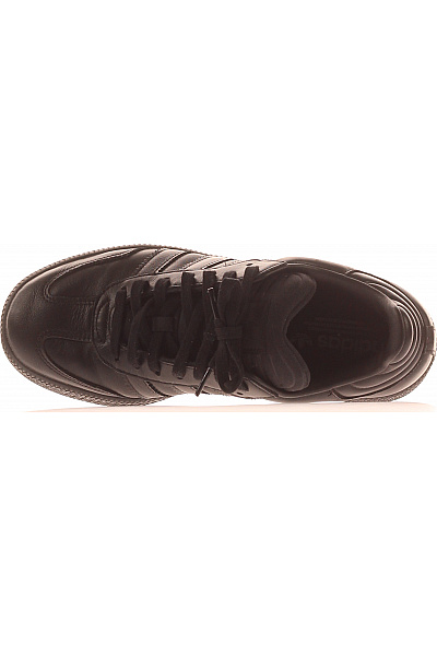 ADIDAS Pánské černé kožené tenisky volnočasové šněrovací Vel. 431/3 | ADIDAS | obrázek 2