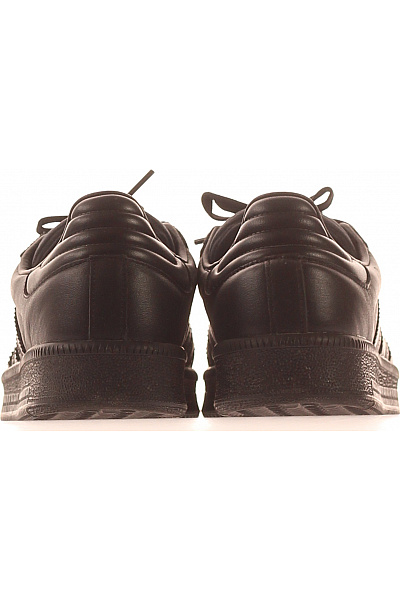 ADIDAS Pánské černé kožené tenisky volnočasové šněrovací Vel. 431/3 | ADIDAS | obrázek 4