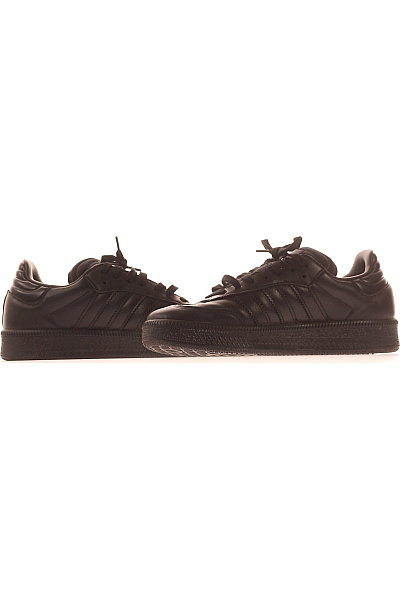 ADIDAS Pánské černé kožené tenisky volnočasové šněrovací Vel. 431/3 | ADIDAS | obrázek 5