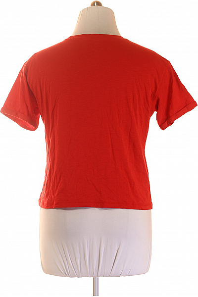 FYNCH-HATTON dámské tričko s krátkým rukávem červené basic crop top Velikost EU M | FYNCH-HATTON | obrázek 3