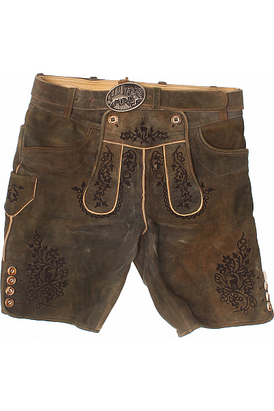 kožené kraťasy s potiskem vintage Velikost EU 46 | Unimoda | obrázek 2