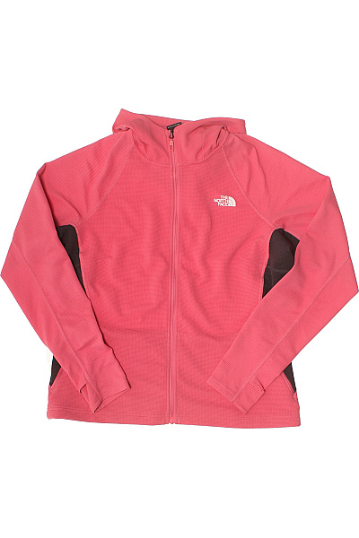 THE NORTH FACE Dámská Růžová Mikina S Kapucí Na Zip Sportovní Outdoor Velikost XXL