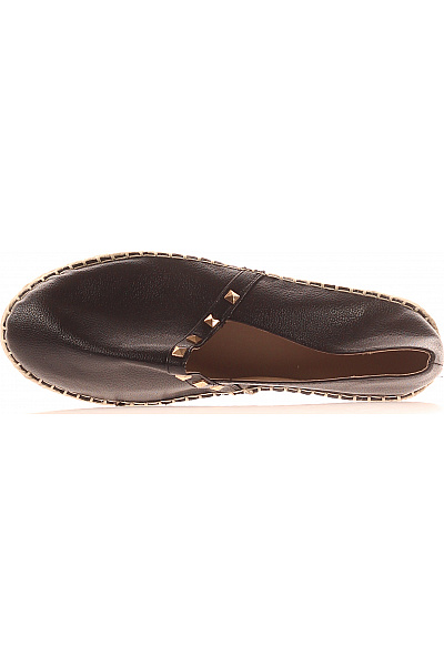 Truffle dámské espadrilky kožené černé nazouvací s cvočky Vel. 8 | Truffle | obrázek 2