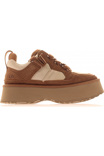 UGG Dámské Tenisky Na Platformě Semišové Volnočasové Hnědé Vel. 38