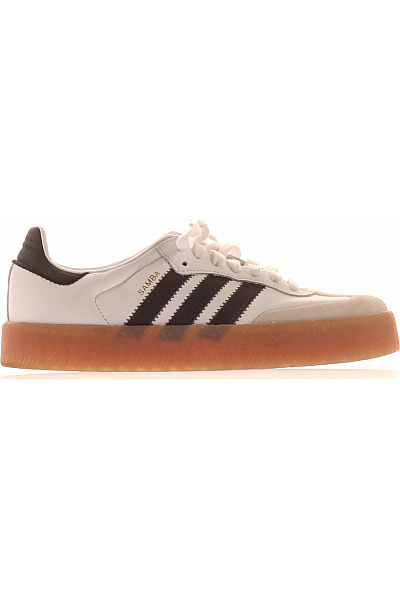 ADIDAS Dámské Tenisky Bílé Kožené Volnočasové šněrovací Vel. 39.5