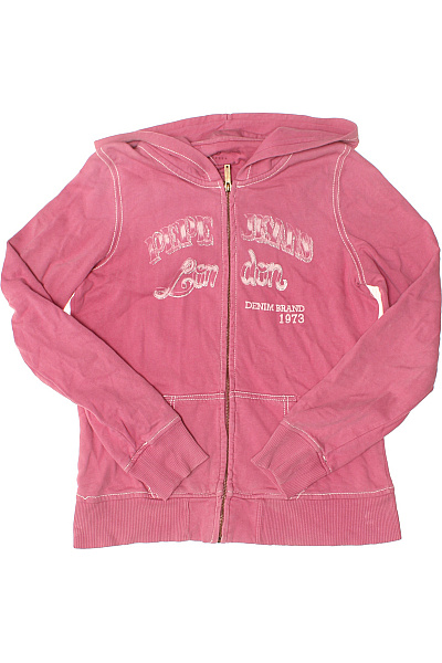 Pepe Jeans Růžová Mikina S Kapucí A Potiskem Velikost M