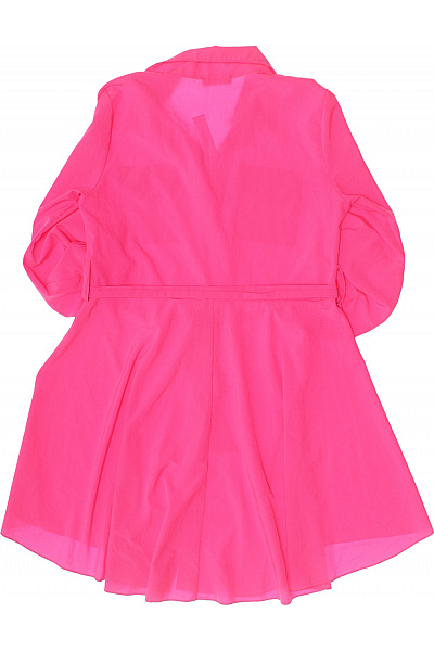 NEW COLLECTION Růžové šaty s dlouhým rukávem a páskem Vel. M | NEW COLLECTION | obrázek 2