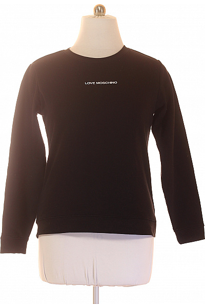 MOSCHINO dámská černá mikina s dlouhým rukávem a potiskem Vel. L | MOSCHINO | obrázek 2