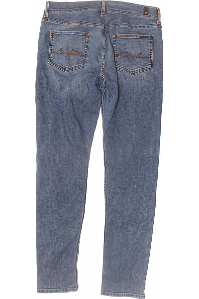 7 for all mankind Pánské džíny modré strečové rovné s kapsami Velikost 33 | 7 for all mankind | obrázek 2