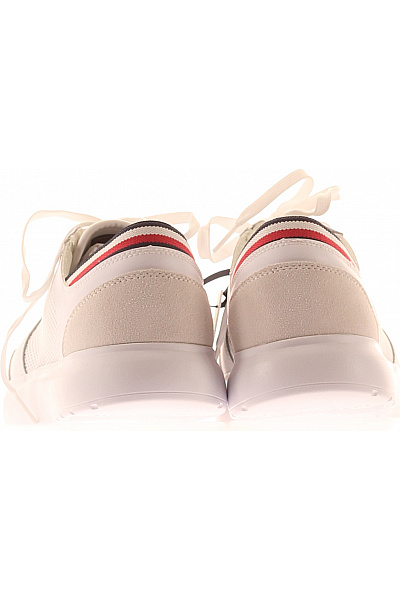 TOMMY HILFIGER Pánské bílé tenisky textilní prodyšné volnočasové šněrovací Vel. 43 | TOMMY HILFIGER | obrázek 4
