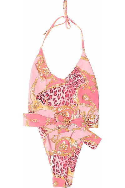 Guess růžové plavky za krk na zavazování s leopardím vzorem Velikost XS | Guess | obrázek 2