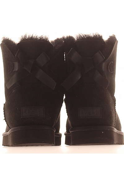UGG Dámské černé kozačky s kožíškem a mašlí Vel. 38 | UGG | obrázek 4