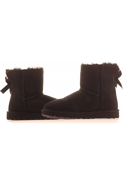 UGG Dámské černé kozačky s kožíškem a mašlí Vel. 38 | UGG | obrázek 5