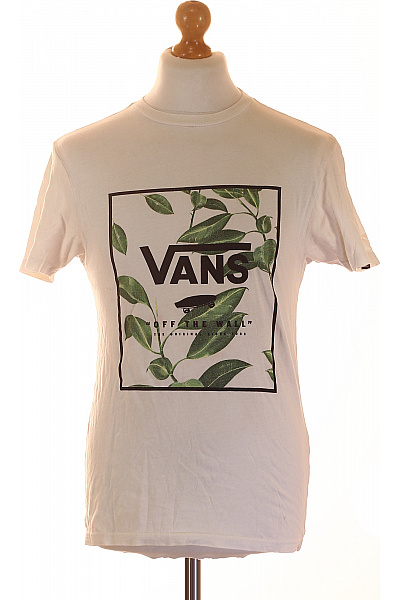 Vans Pánské Tričko S Krátkým Rukávem A Květinovým Potiskem Velikost S