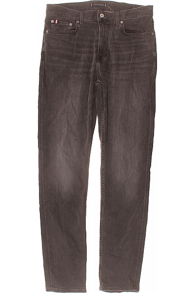 TOMMY HILFIGER Pánské Džíny Rovné šedé Bavlněné Vel. 31/32