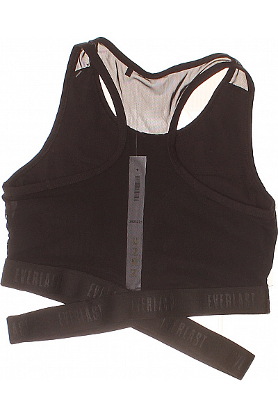 EVERLAST černá sportovní podprsenka crop top síťovaná průsvitná s křížením | EVERLAST | obrázek 3