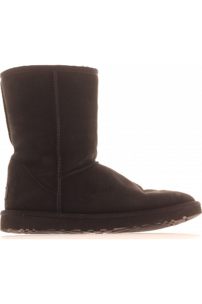 UGG Černé Kožené Válenky Zimní Zateplené Vel. 40