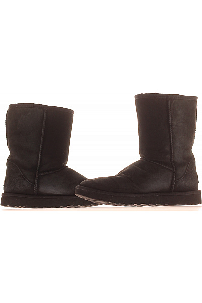 UGG Černé kožené válenky zimní zateplené Vel. 40 | UGG | obrázek 5
