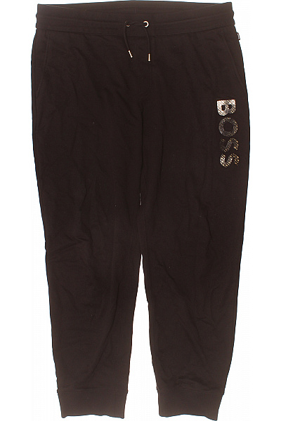 Hugo Boss Pánské Tepláky S Potiskem Volnočasové Bavlněné černé Vel. XXL