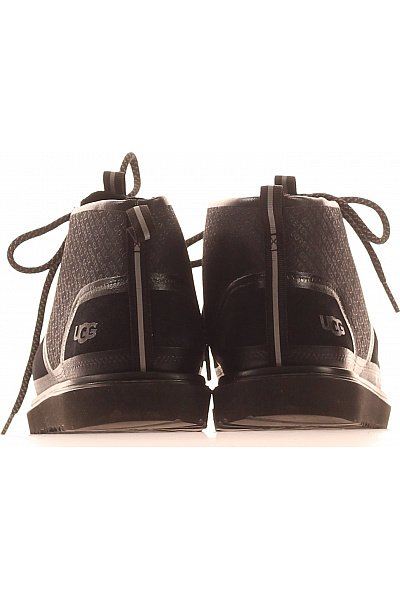 UGG černé kožené kotníkové boty šněrovací volnočasové semišové Vel. 40 | UGG | obrázek 4