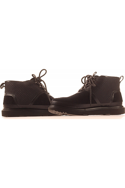 UGG černé kožené kotníkové boty šněrovací volnočasové semišové Vel. 40 | UGG | obrázek 5