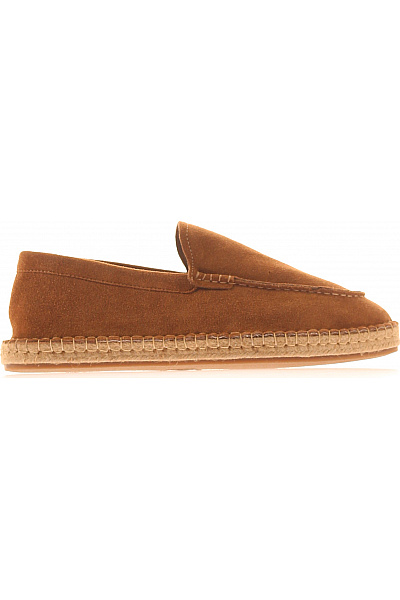 LAWRENCE GREY Pánské Hnědé Semišové Espadrilky Nazouvací Volnočasové Velikost 44