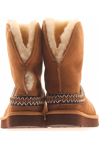 UGG Hnědé kožené válenky s kožíškem zimní kotníkové Vel. 37 | UGG | obrázek 4