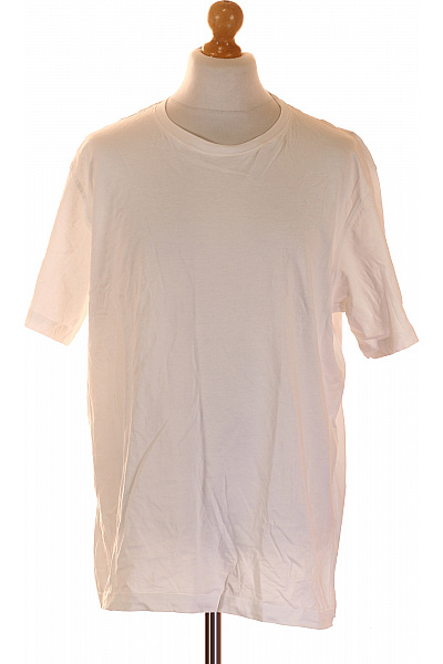 LAWRENCE GREY Pánské tričko s krátkým rukávem basic bílé bavlněné Velikost 4XL | LAWRENCE GREY | obrázek 2
