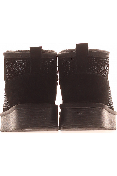 Steve Madden Dámské černé kotníkové válenky s kamínky na platformě Vel. 38 | Steve Madden | obrázek 4