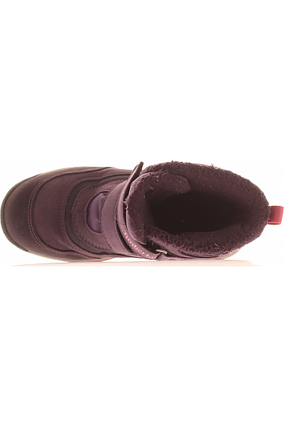 Timberland Fialové dětské zimní sněhule na suchý zip s membránou Vel. 33 | Timberland | obrázek 2