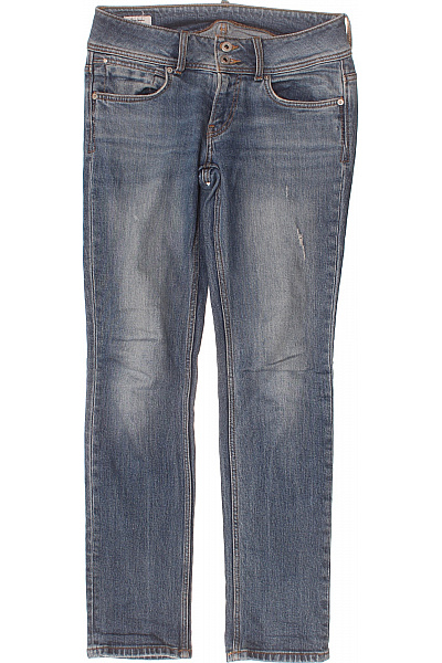 Pepe Jeans Dámské Džíny Modré Strečové S Kapsami Vel. M