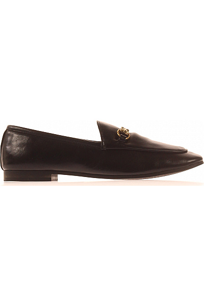 Steve Madden Dámské černé Kožené Elegantní Nazouvací Polobotky Velikost 38