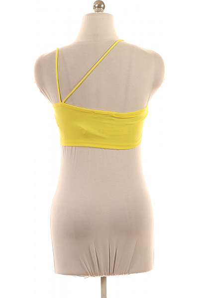 REVIEW Dámské žluté tílko bez rukávů crop top na cvičení Velikost EU S | REVIEW | obrázek 2