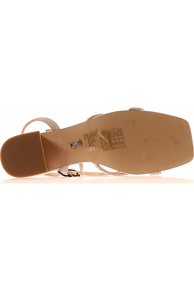Steve Madden dámské sandály na podpatku s kamínky elegantní béžové Velikost 41 | Steve Madden | obrázek 3