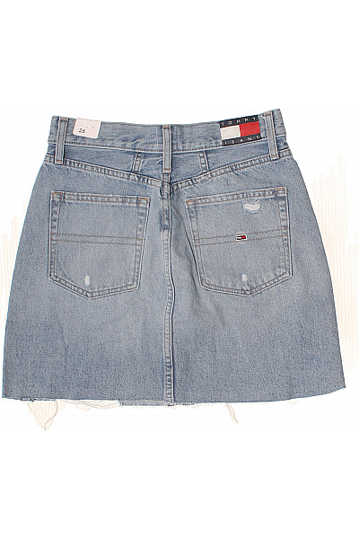 TOMMY HILFIGER dámská džínová sukně mini s kapsami Vel. 26 | TOMMY HILFIGER | obrázek 3
