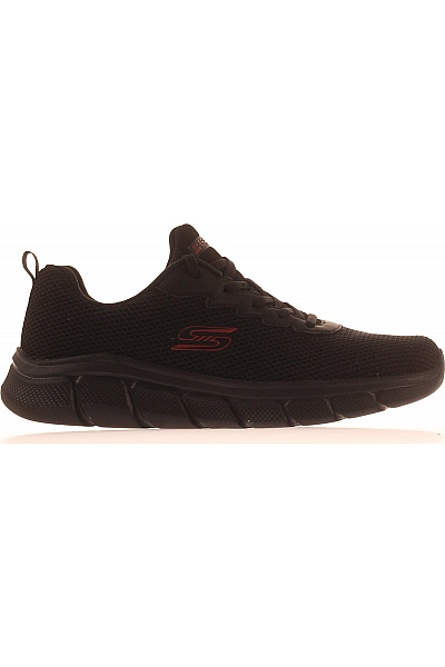 SKECHERS Pánské černé Textilní Sportovní Tenisky Velikost 44
