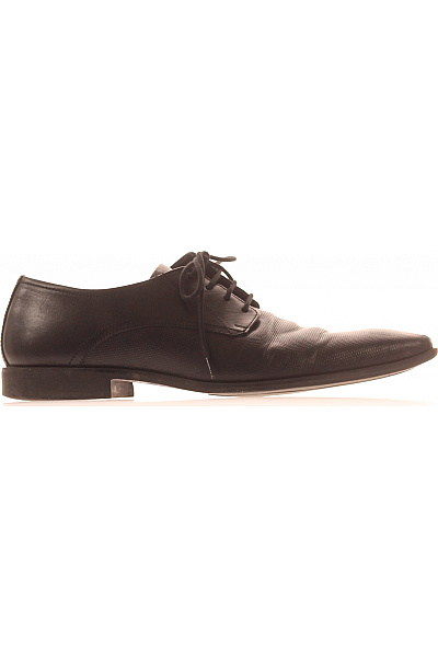 Pánské černé Elegantní šněrovací Polobotky Vel. 43