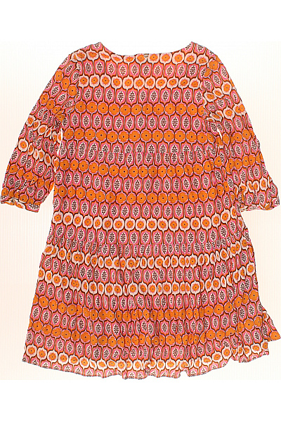 RICH&ROYAL Dámské šaty s dlouhým rukávem oranžové květované boho Vel. 36 | RICH&ROYAL | obrázek 2