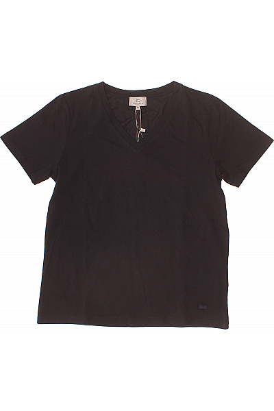 Woolrich Dámské Tričko S Krátkým Rukávem černé Basic Vel. XS