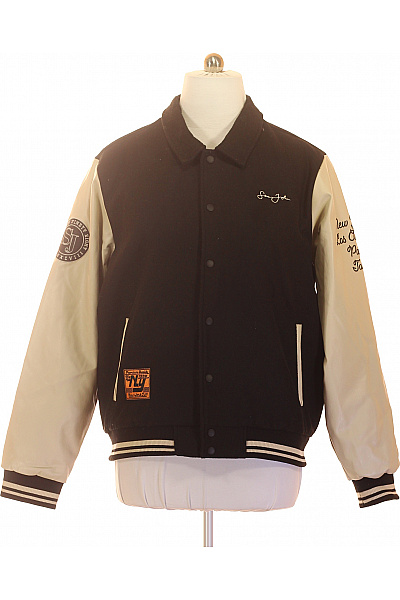 Sean John pánská baseballová bomber bunda černobílá retro Vel. XL | Sean John | obrázek 2