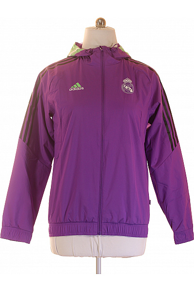 ADIDAS Dámská fialová bunda s kapucí a zipem Velikost M | ADIDAS | obrázek 2