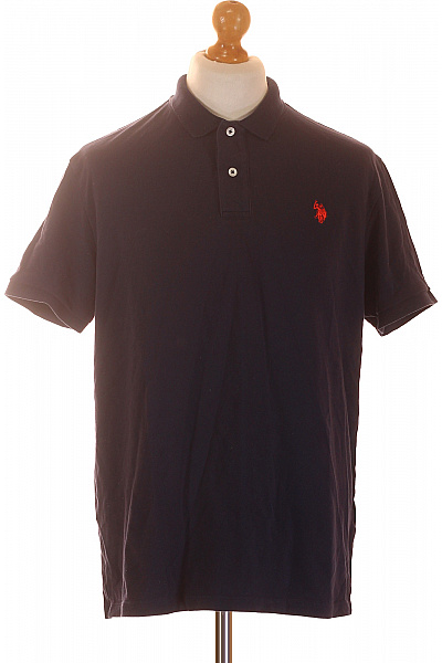 U.S.POLO ASSN. Pánské tmavě modré polo tričko s krátkým rukávem a výšivkou Vel. XL | U.S.POLO ASSN. | obrázek 2